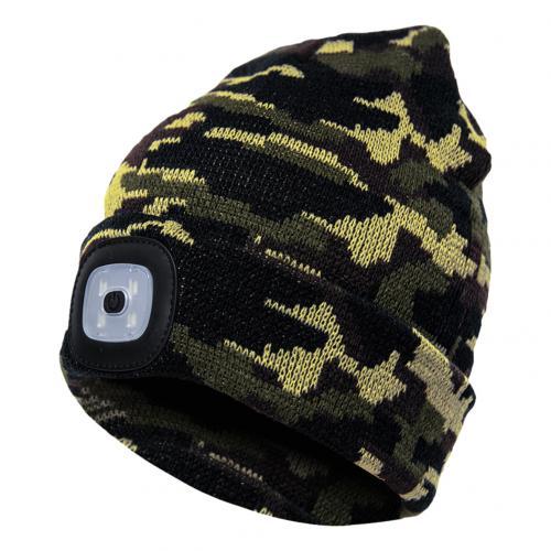 Mössa med laddningsbar LED-Lampa