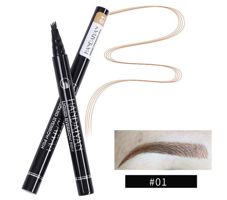 Microblading Ögonbrynspenna Vattentät Gaffelspets Tatueringspenna Toning Fin Skiss Ögonbryncils Long Lasting Eyebrows