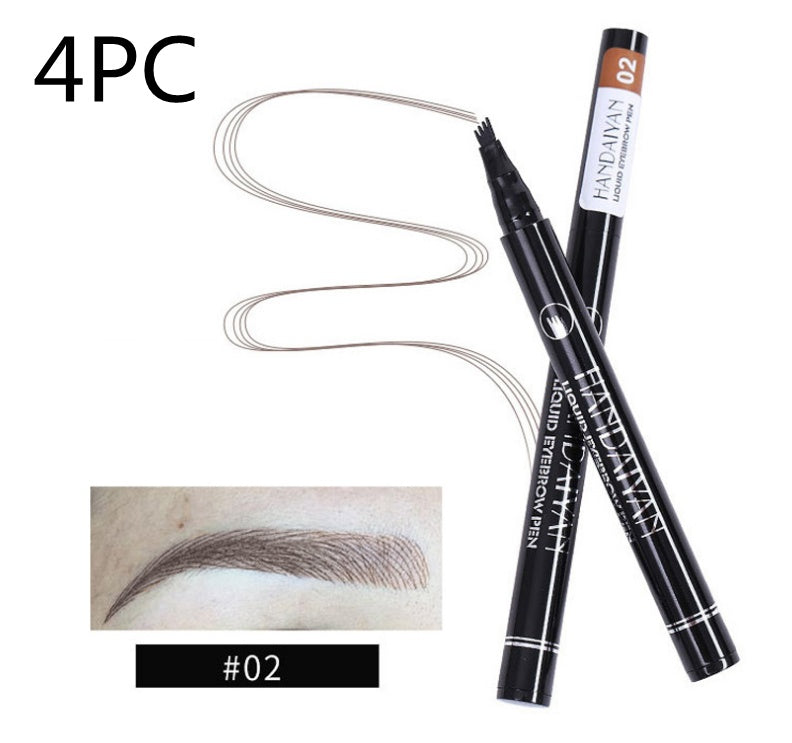 Microblading Ögonbrynspenna Vattentät Gaffelspets Tatueringspenna Toning Fin Skiss Ögonbryncils Long Lasting Eyebrows