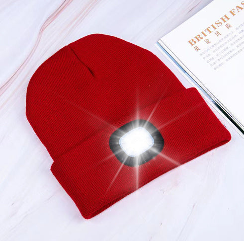 Mössa med laddningsbar LED-Lampa