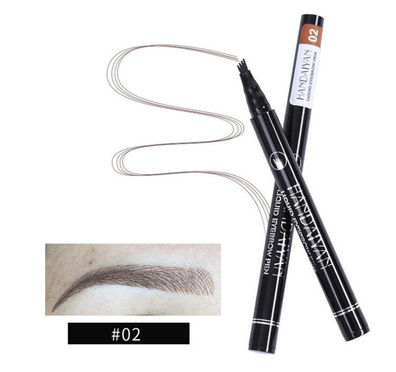 Microblading Ögonbrynspenna Vattentät Gaffelspets Tatueringspenna Toning Fin Skiss Ögonbryncils Long Lasting Eyebrows