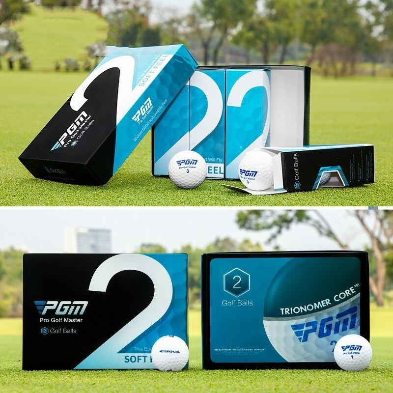 PGM Golf Premium Tvålagersboll – För Precision & Distans