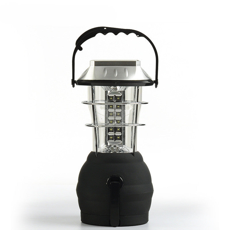 Camping Light - Uppladdningsbart batteri - kan laddas med Solcell och vev