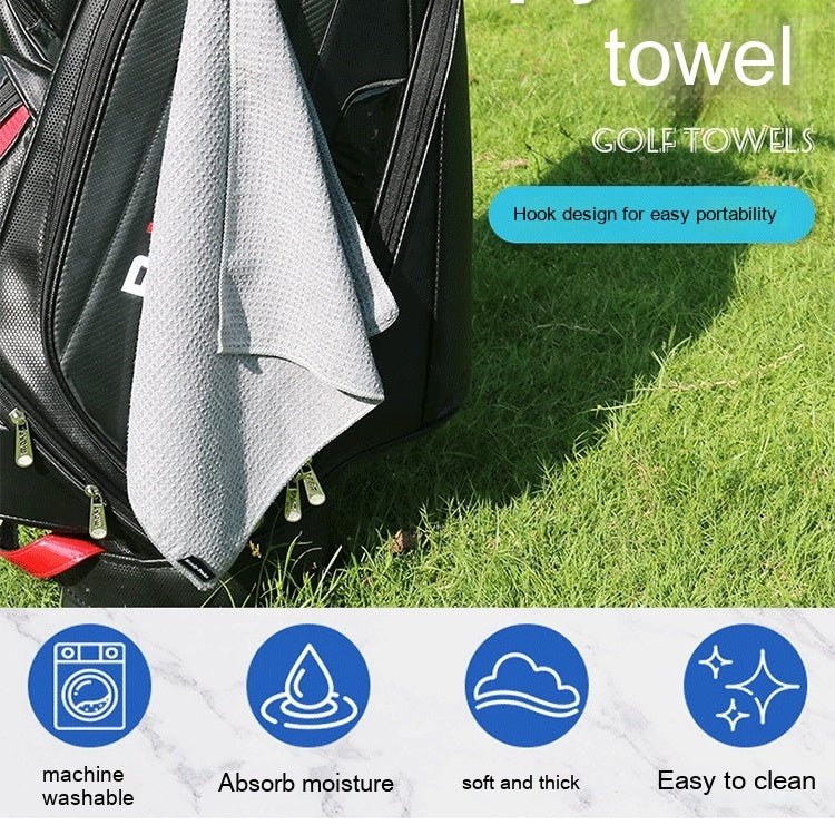 Waffle Golf Ball Eraser Cue Ball Bag Cleaning Cloth Towel Golf Ball Towel Pineapple Lattice