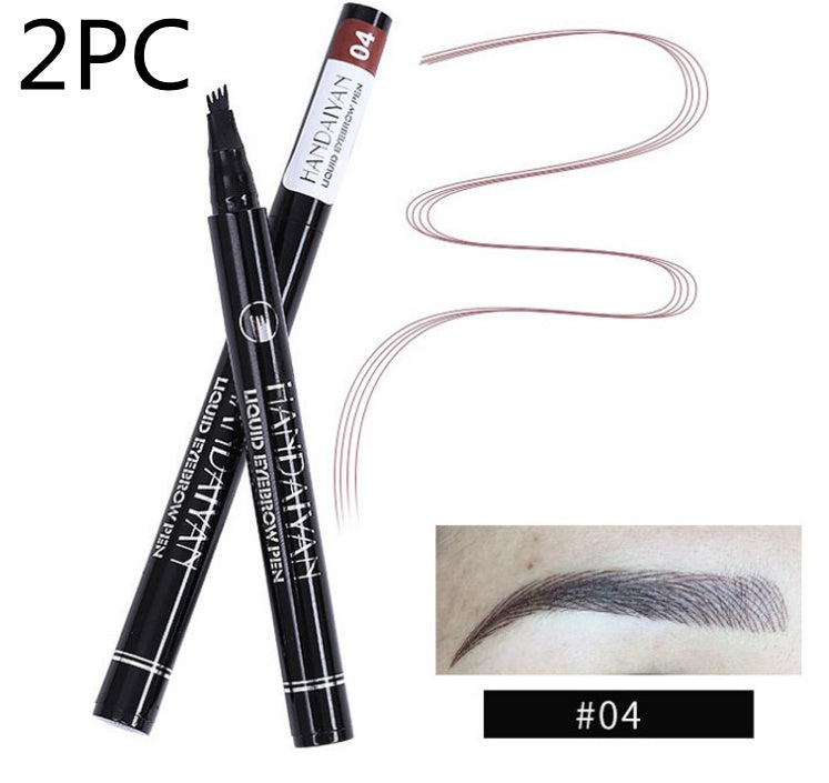 Microblading Ögonbrynspenna Vattentät Gaffelspets Tatueringspenna Toning Fin Skiss Ögonbryncils Long Lasting Eyebrows
