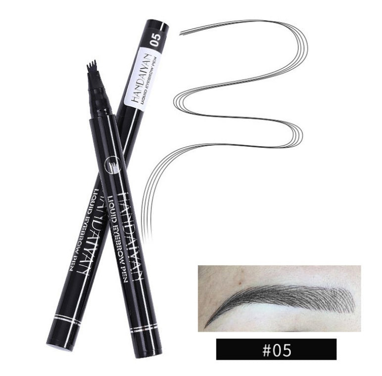 Microblading Ögonbrynspenna Vattentät Gaffelspets Tatueringspenna Toning Fin Skiss Ögonbryncils Long Lasting Eyebrows