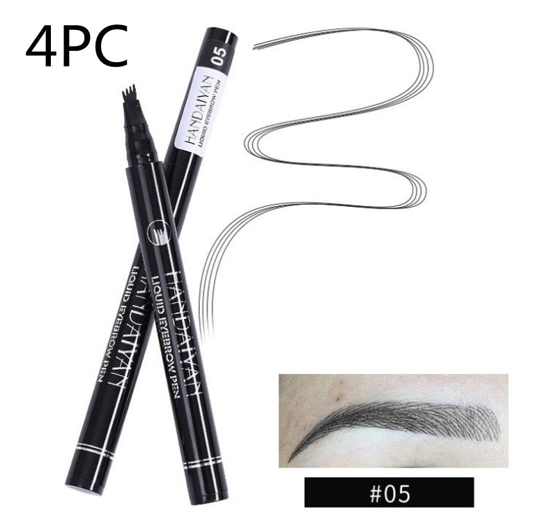 Microblading Ögonbrynspenna Vattentät Gaffelspets Tatueringspenna Toning Fin Skiss Ögonbryncils Long Lasting Eyebrows