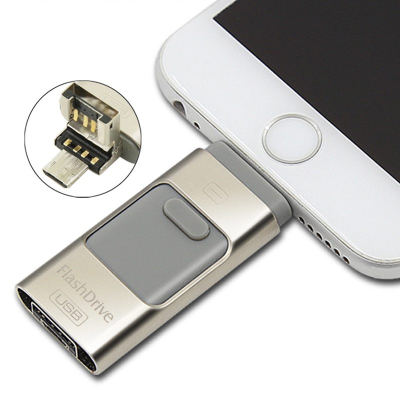 Tre-i-ett USB-minne – Perfekt för både dator och mobil