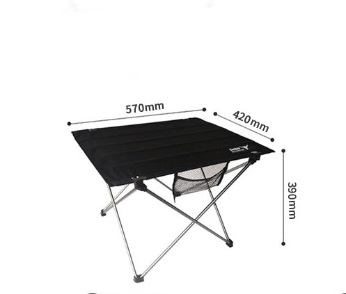 Ultralätt hopfällbart campingbord i aluminium för utomhusbruk – Perfekt för picknick och portabelt!