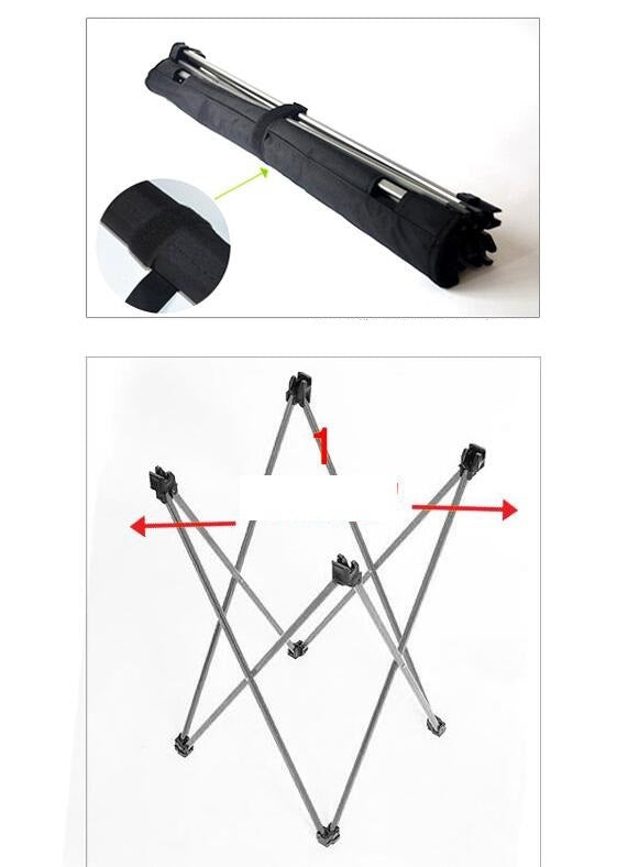 Ultralätt hopfällbart campingbord i aluminium för utomhusbruk – Perfekt för picknick och portabelt!