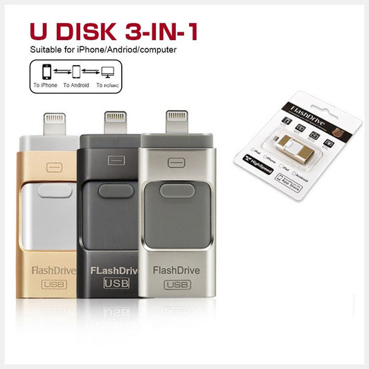 Tre-i-ett USB-minne – Perfekt för både dator och mobil