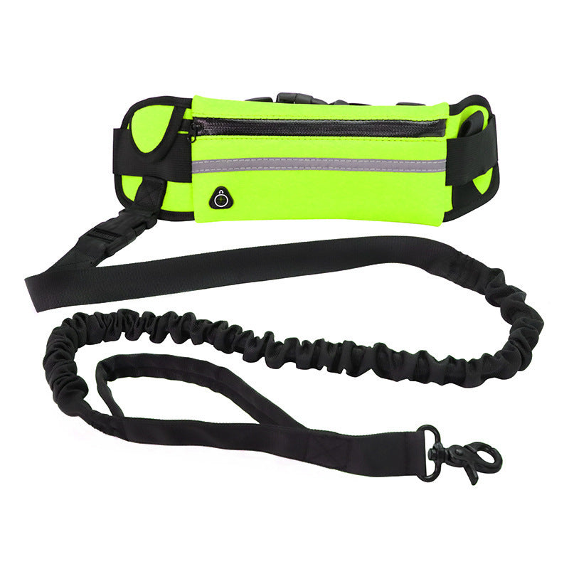 Hands-Free Hundkoppel med Bälte – För promenader och träning av stora hundar