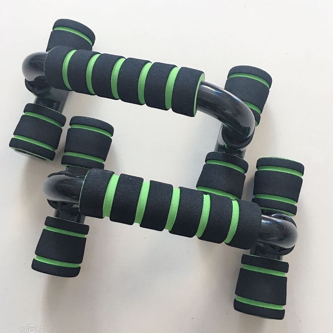 H-format armhävningsställ med svamphandtag – Fitness och bröstträning
