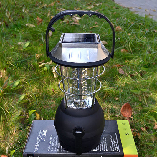 Camping Light - Uppladdningsbart batteri - kan laddas med Solcell och vev
