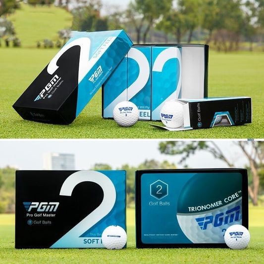 PGM Golf Premium Tvålagersboll – För Precision & Distans