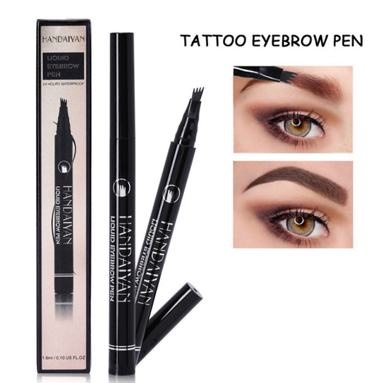Microblading Ögonbrynspenna Vattentät Gaffelspets Tatueringspenna Toning Fin Skiss Ögonbryncils Long Lasting Eyebrows