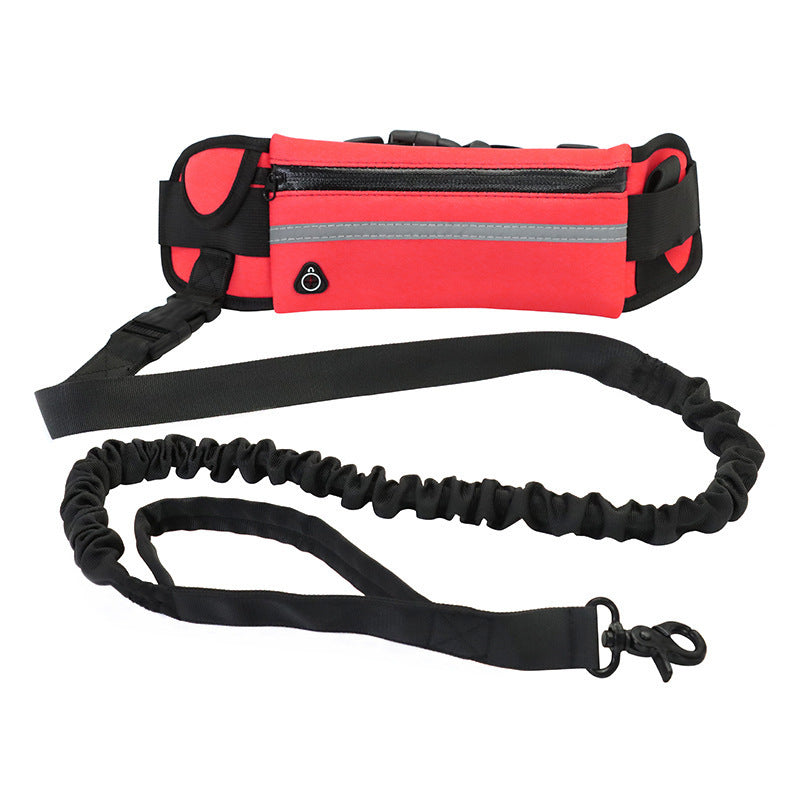 Hands-Free Hundkoppel med Bälte – För promenader och träning av stora hundar