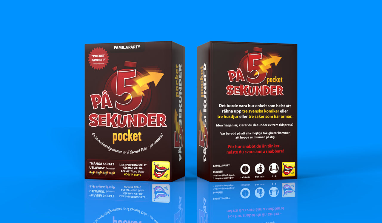 På 5 Sekunder Pocket - Det perfekta Brädspelet för Familjekvällar, Sällskapsspel och Fester
